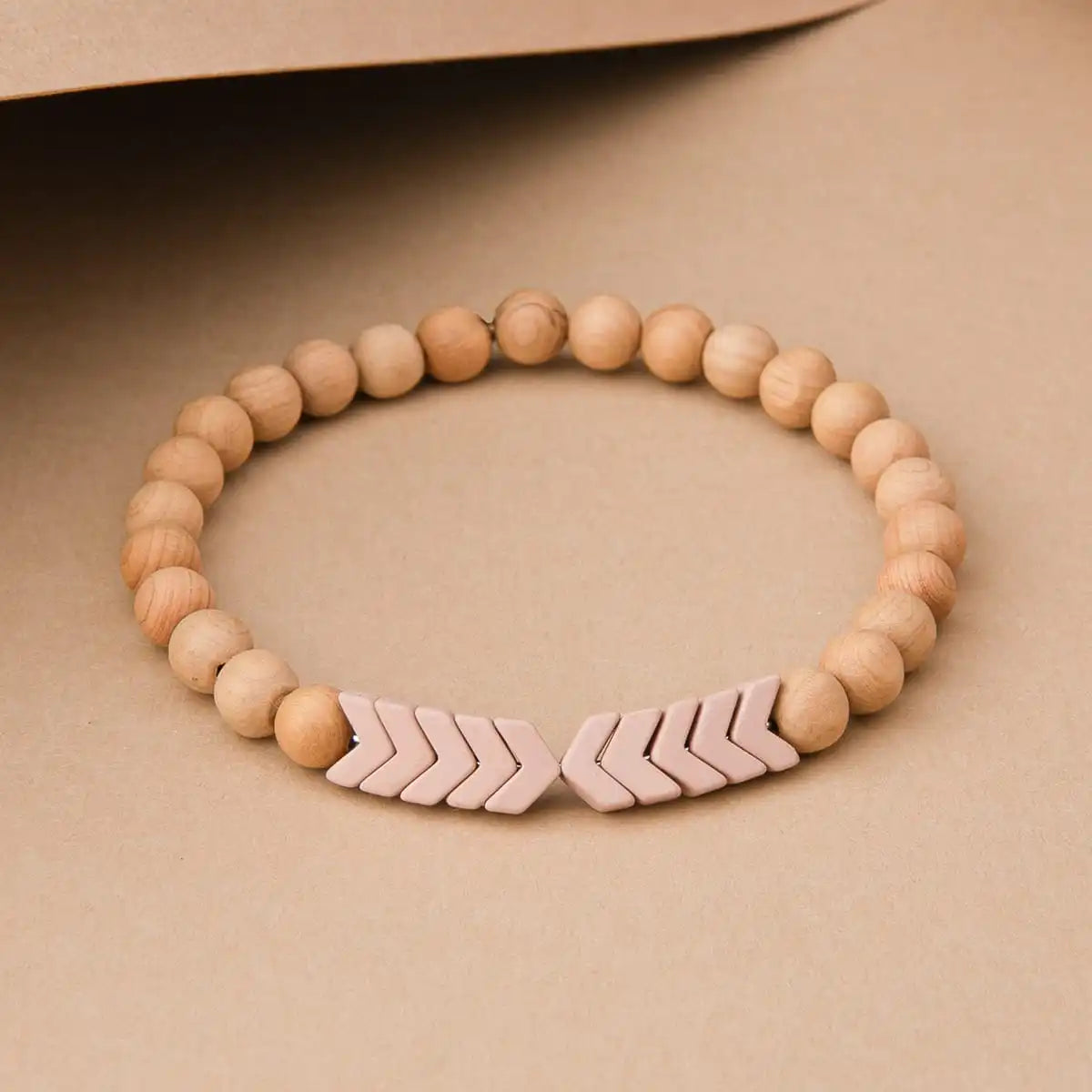 Sacred Arrow Wood Diffuser Bracelet