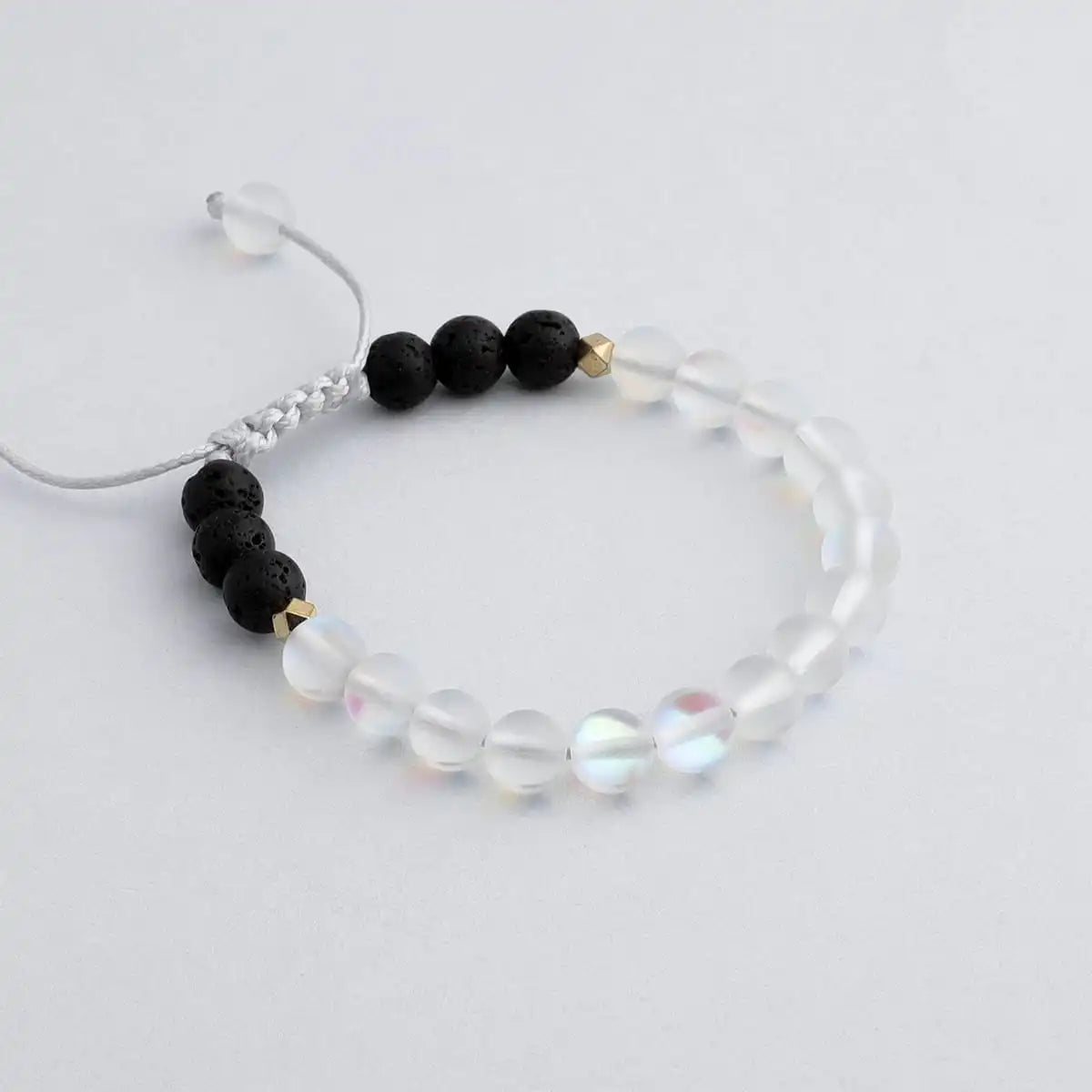 Kids Glow Glass Adjustable Bracelet (Clear)