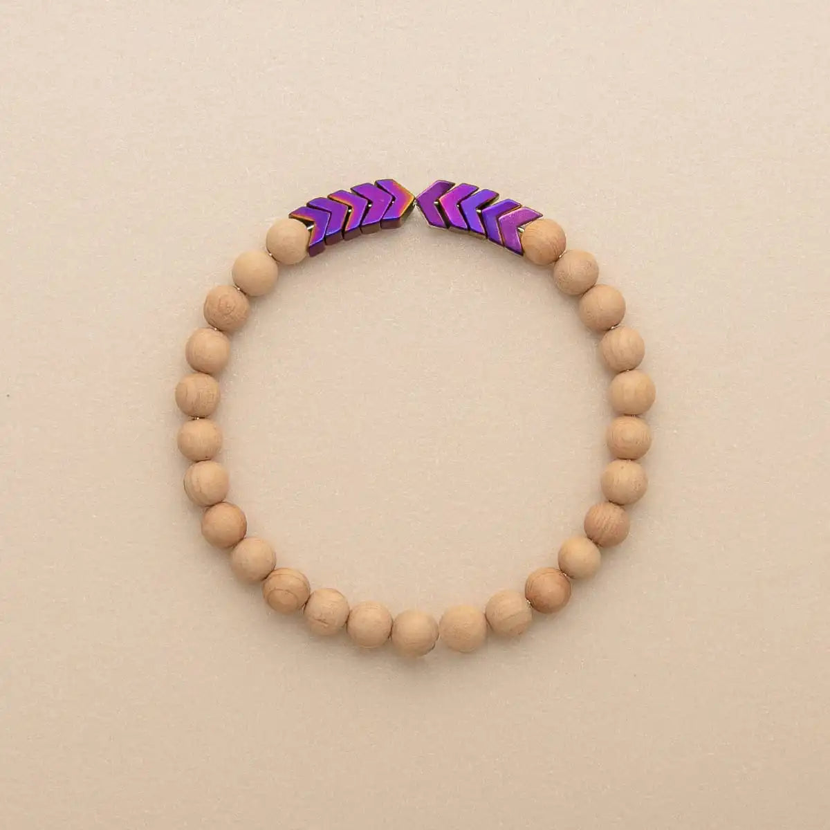 Sacred Arrow Wood Diffuser Bracelet