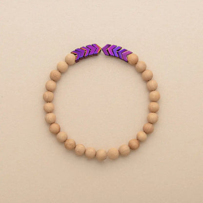 Sacred Arrow Wood Diffuser Bracelet