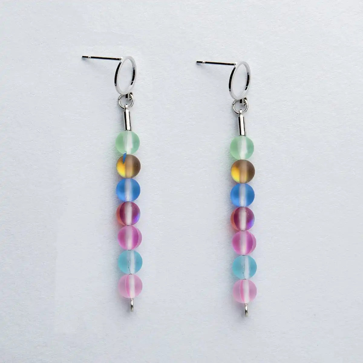 Glow Glass Rainbow Earrings