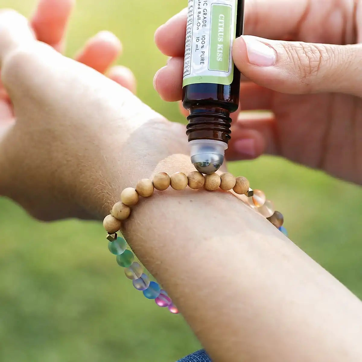 Glow Glass Wood Diffuser Bracelet