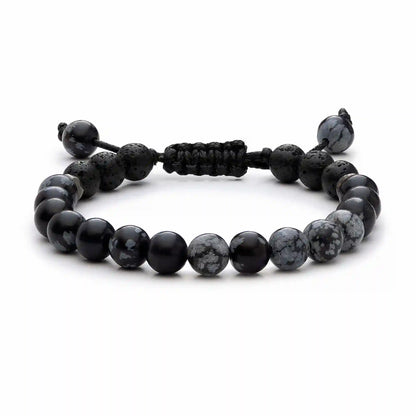 Kids Black Snowflake Bracelet