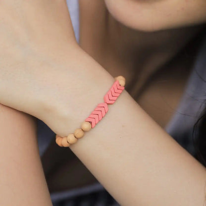 Sacred Arrow Wood Diffuser Bracelet