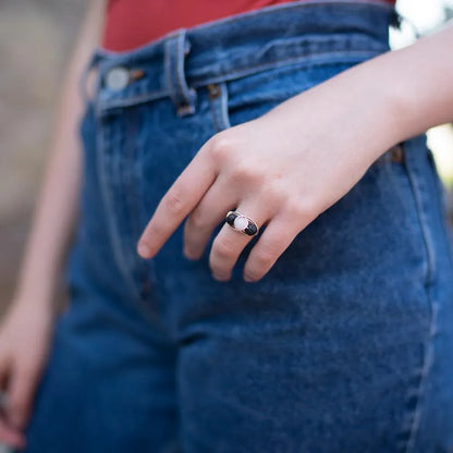 Rose Quartz Diffuser Ring