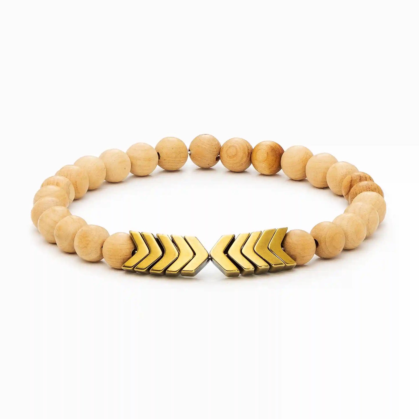 Sacred Arrow Wood Diffuser Bracelet