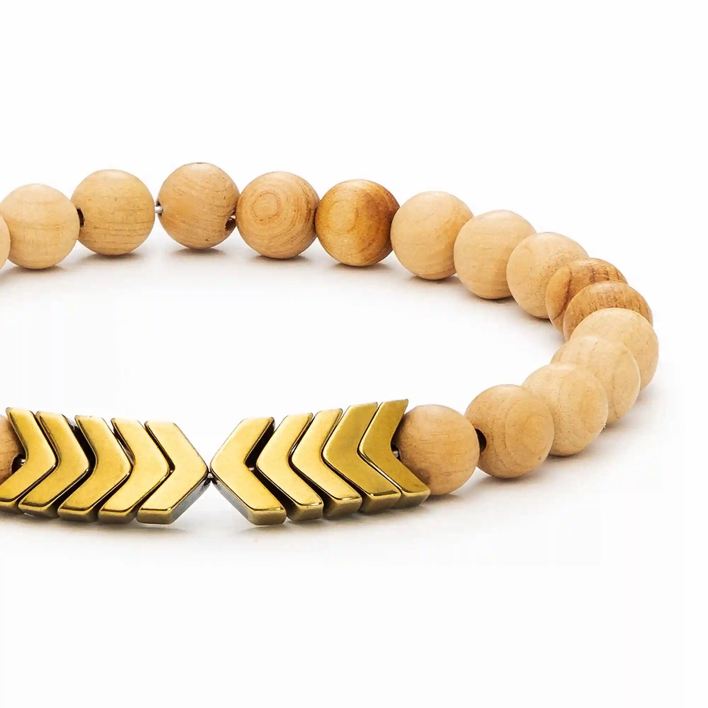 Sacred Arrow Wood Diffuser Bracelet