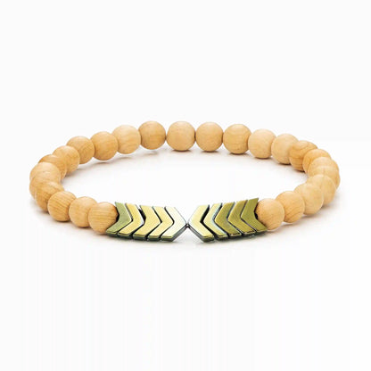 Sacred Arrow Wood Diffuser Bracelet