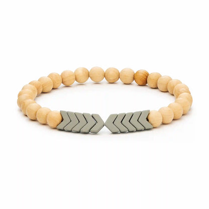 Sacred Arrow Wood Diffuser Bracelet
