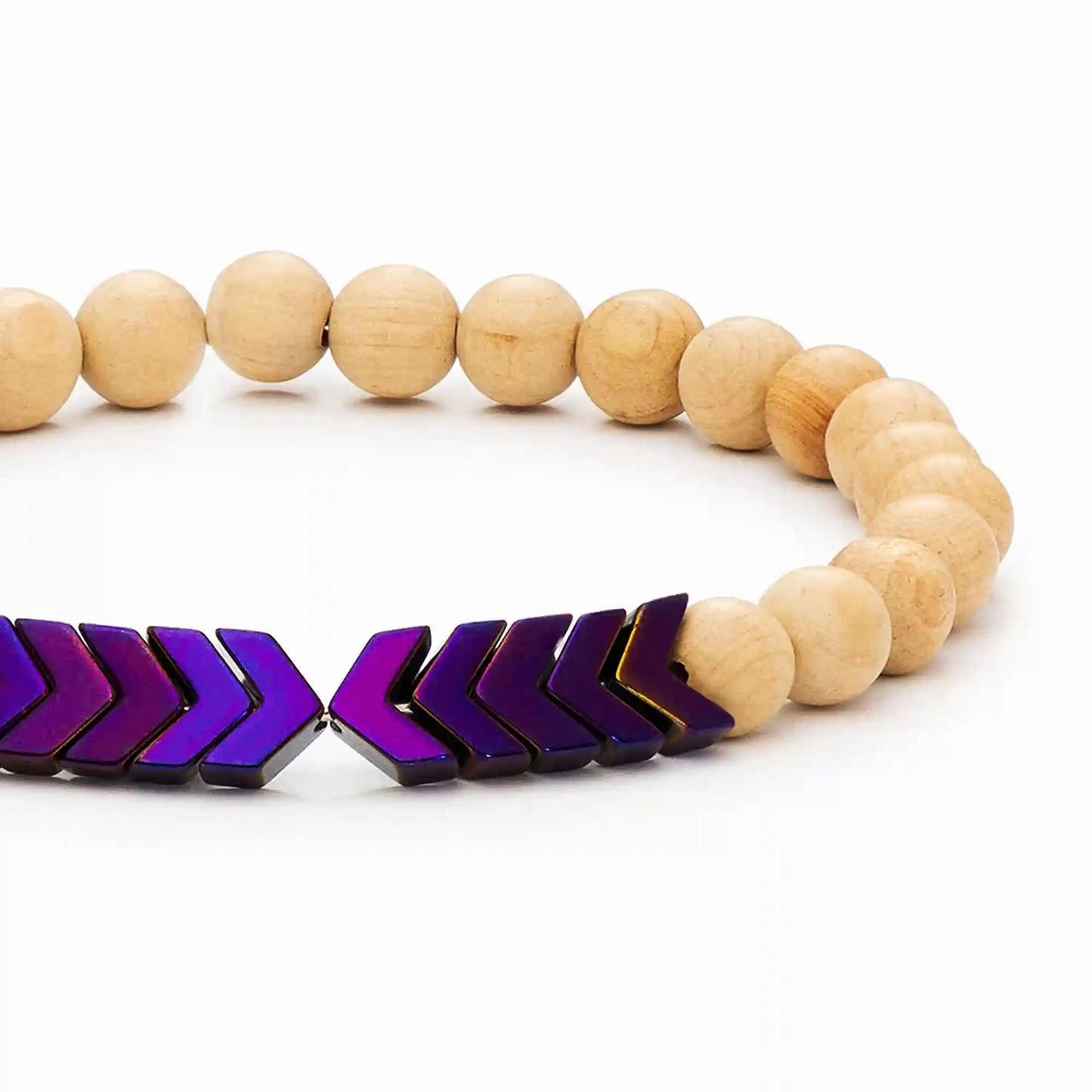 Sacred Arrow Wood Diffuser Bracelet