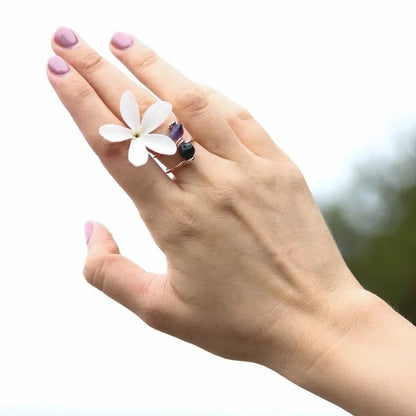 Amethyst Double Wrap Diffuser Ring