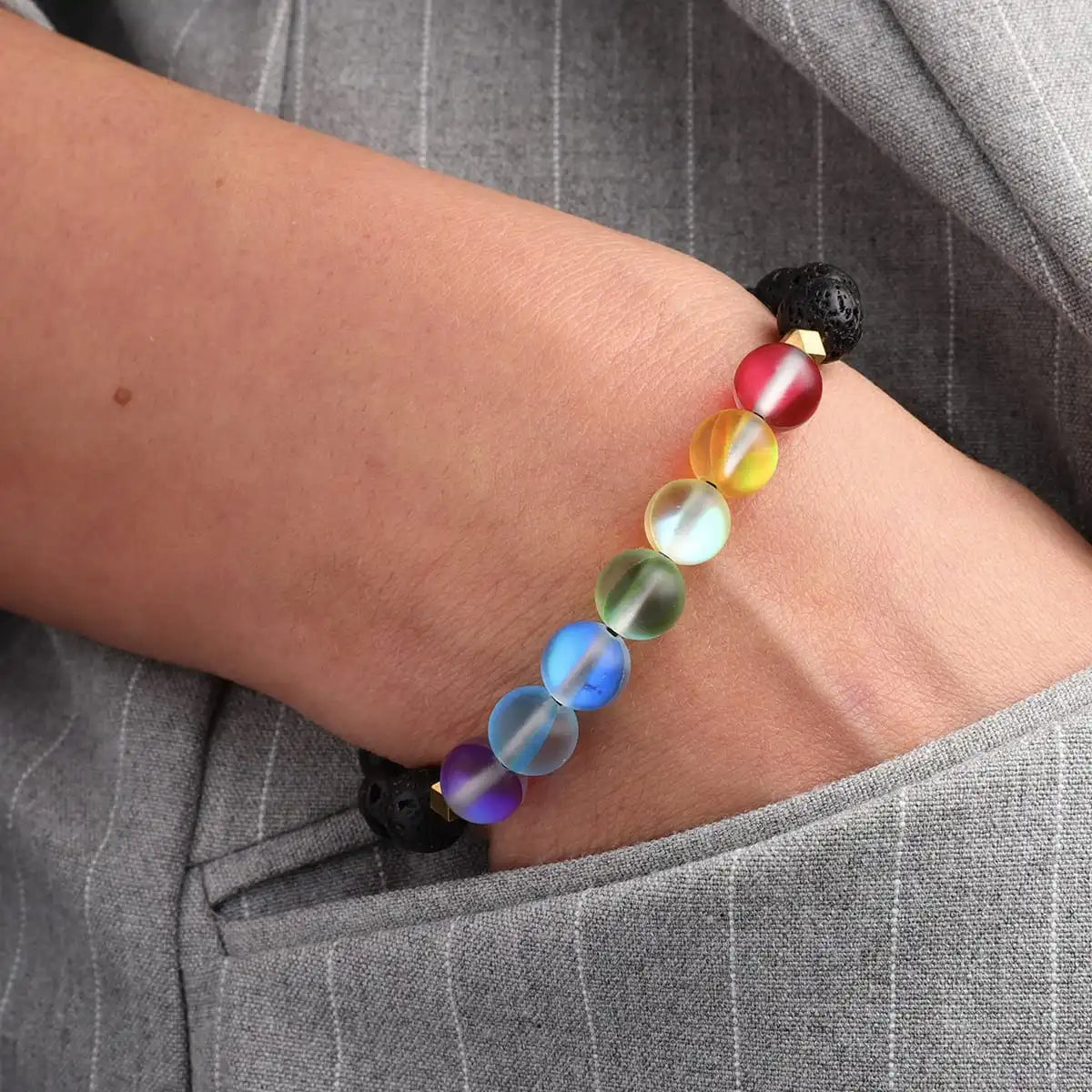 Glow Glass Chakra Bracelet